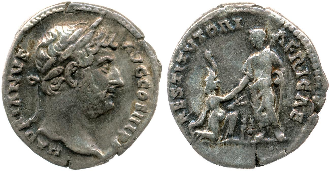 RIC II, Part 3 (second edition) Hadrian 1569, аверс, bm