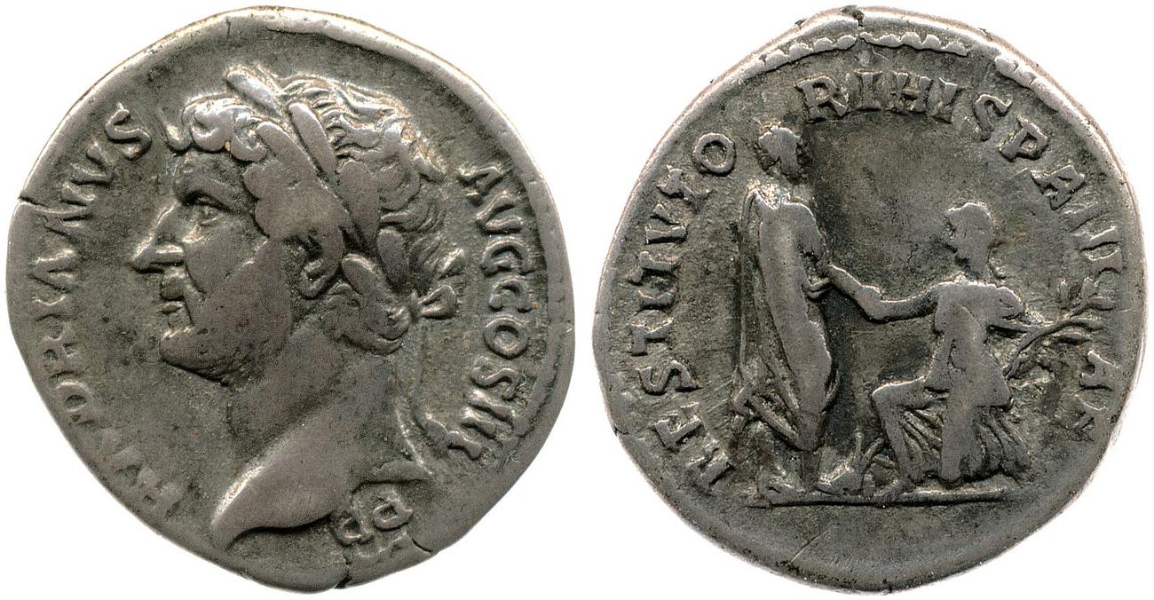 аверс RIC II, Part 3 (second edition) Hadrian 1585