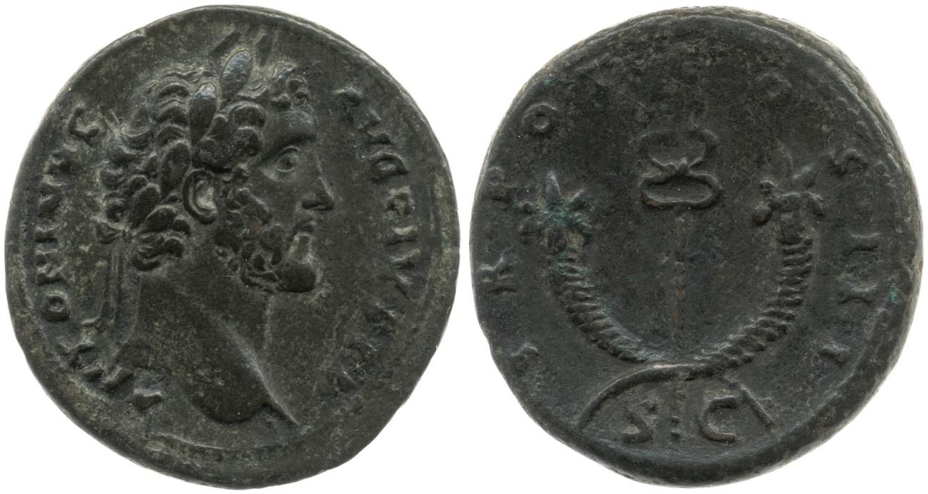 RIC III Antoninus Pius 705A, аверс, bm