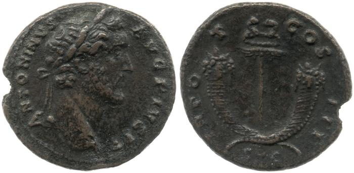 RIC III Antoninus Pius 705A, реверс, bm