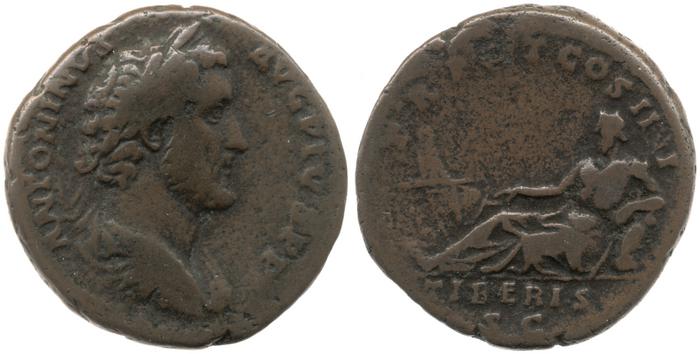 RIC III Antoninus Pius 691A, реверс, bm