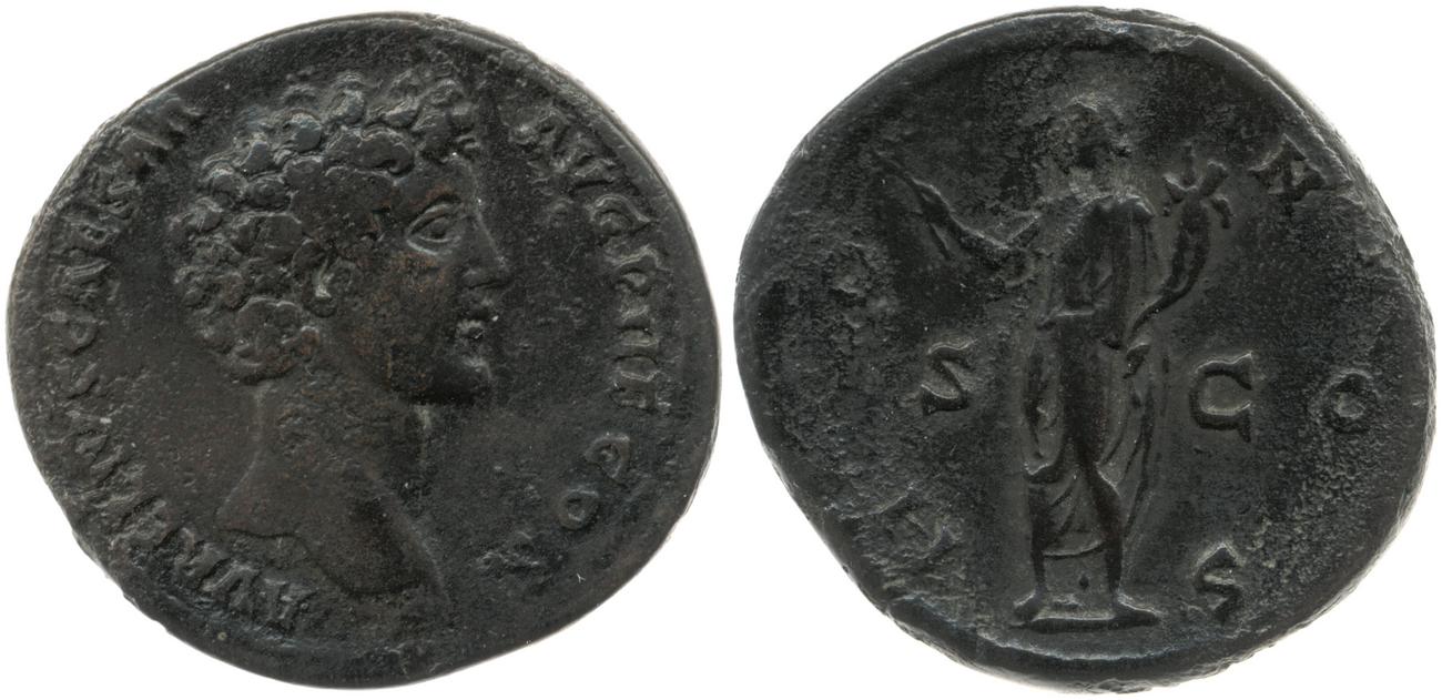 RIC III Antoninus Pius 1231, аверс, bm