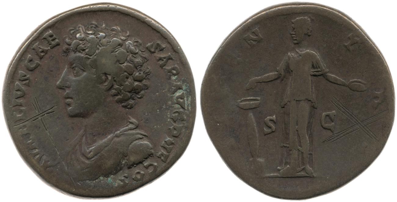 аверс RIC III Antoninus Pius 1232C