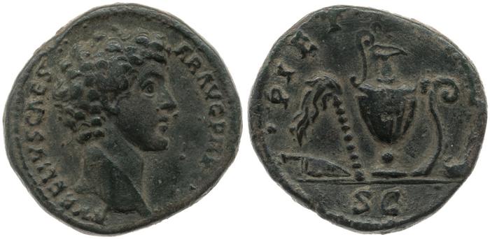RIC III Antoninus Pius 1240a, реверс, bm