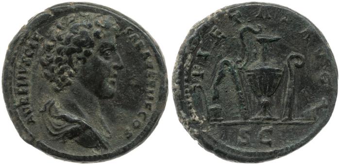 RIC III Antoninus Pius 1240b, реверс, bm