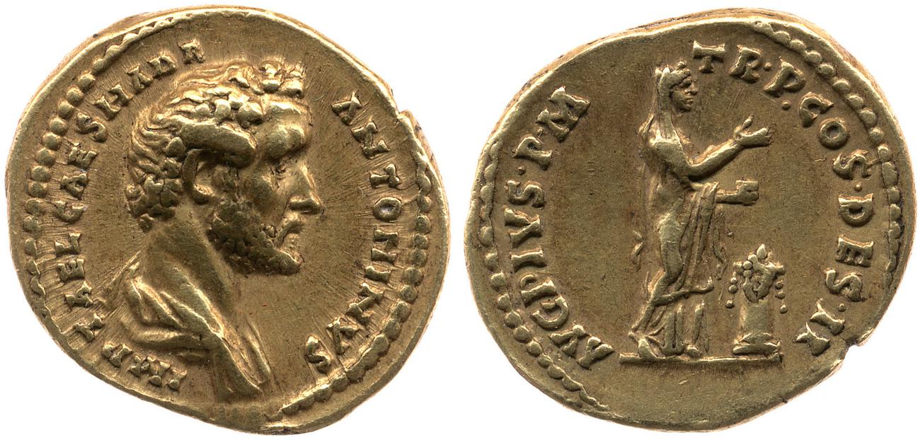 RIC III Antoninus Pius 13A, аверс, bm
