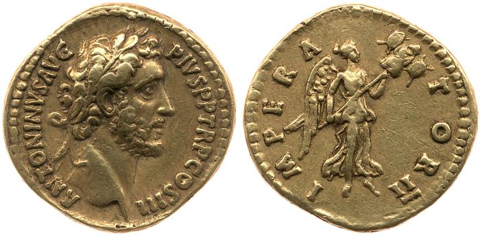 RIC III Antoninus Pius 109a, реверс, bm