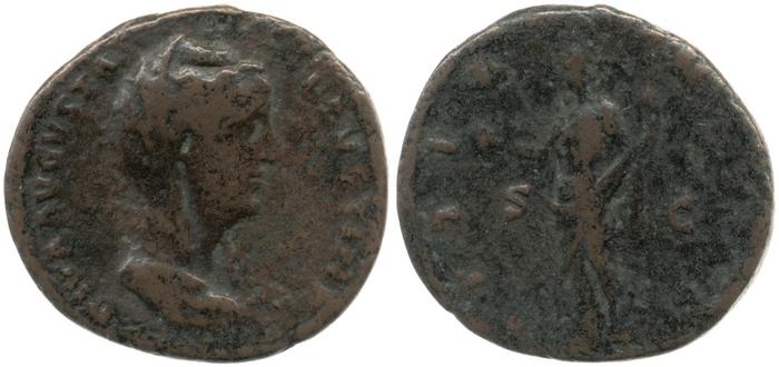 RIC III Antoninus Pius 1163a, реверс, bm