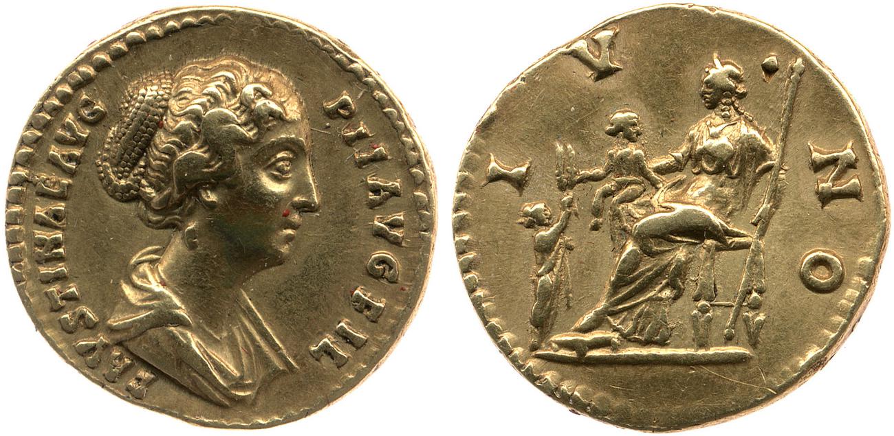 RIC III Antoninus Pius 504, аверс, bm