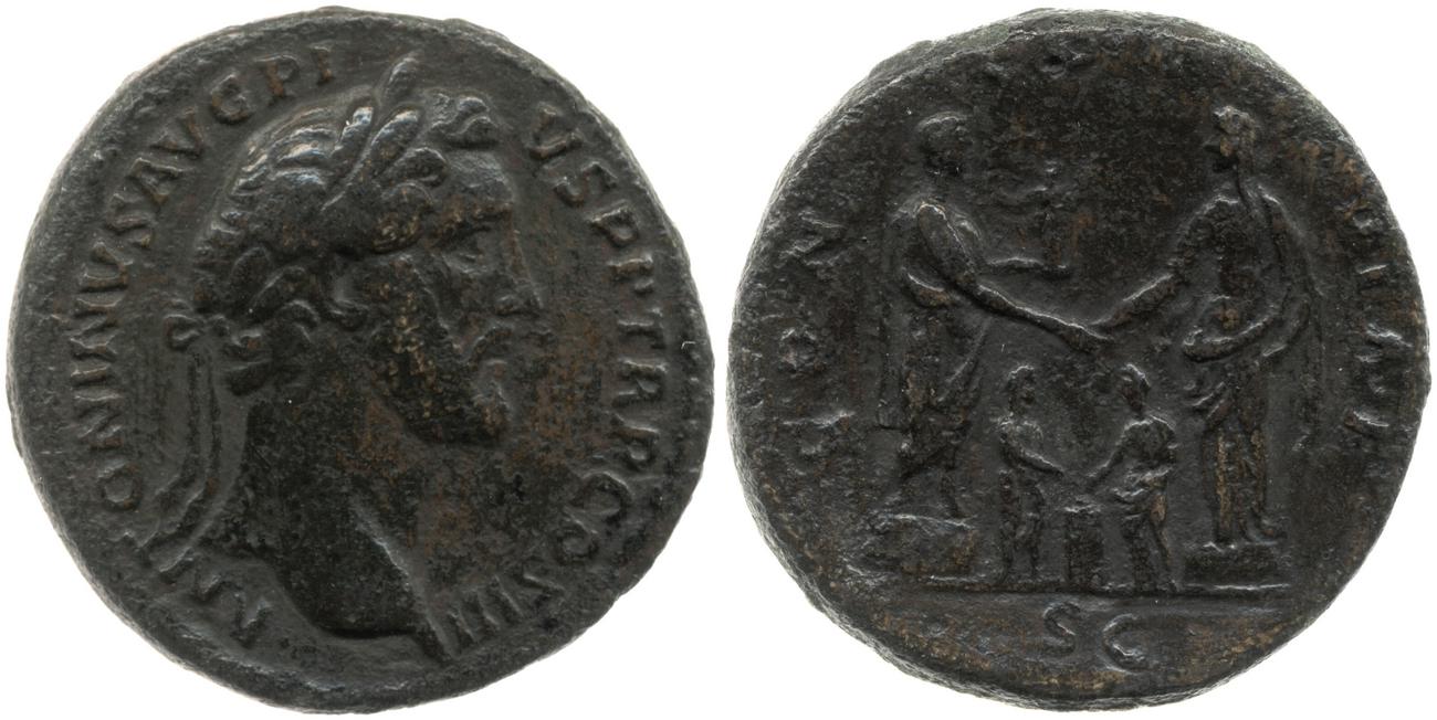 RIC III Antoninus Pius 601a, аверс, bm