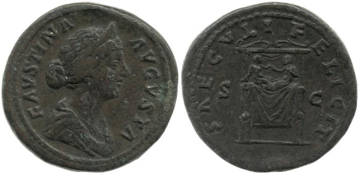 RIC III Marcus Aurelius 1665, реверс, bm