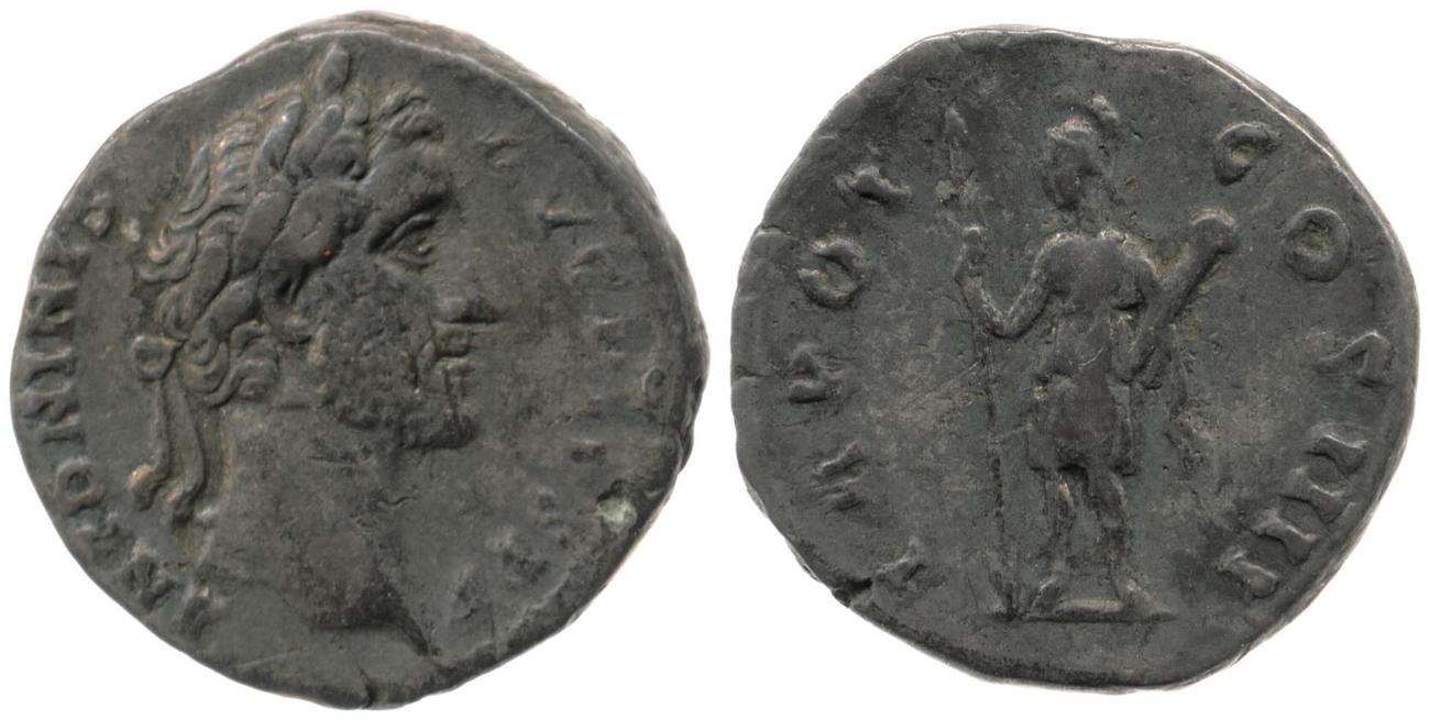 RIC III Antoninus Pius 154, аверс, bm