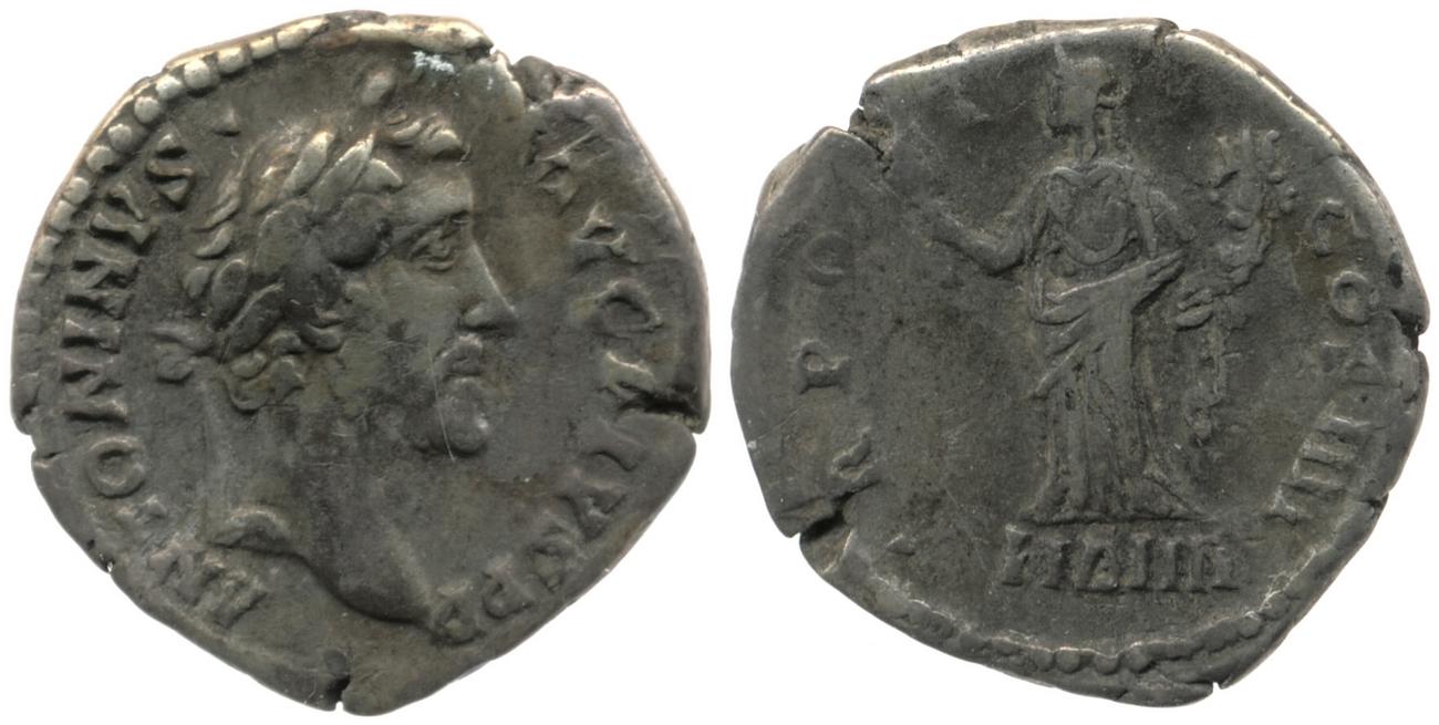 RIC III Antoninus Pius 155, аверс, bm