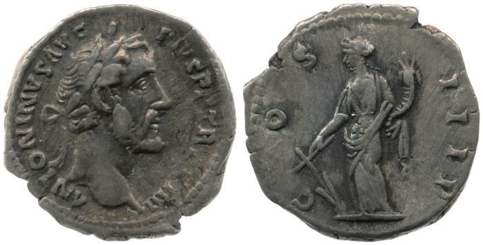 RIC III Antoninus Pius 194, реверс, bm