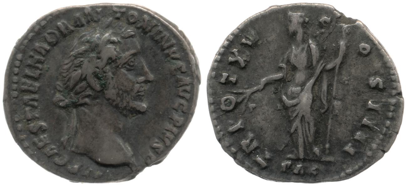 RIC III Antoninus Pius 216A, аверс, bm