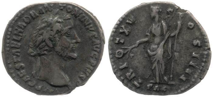 RIC III Antoninus Pius 216A, реверс, bm