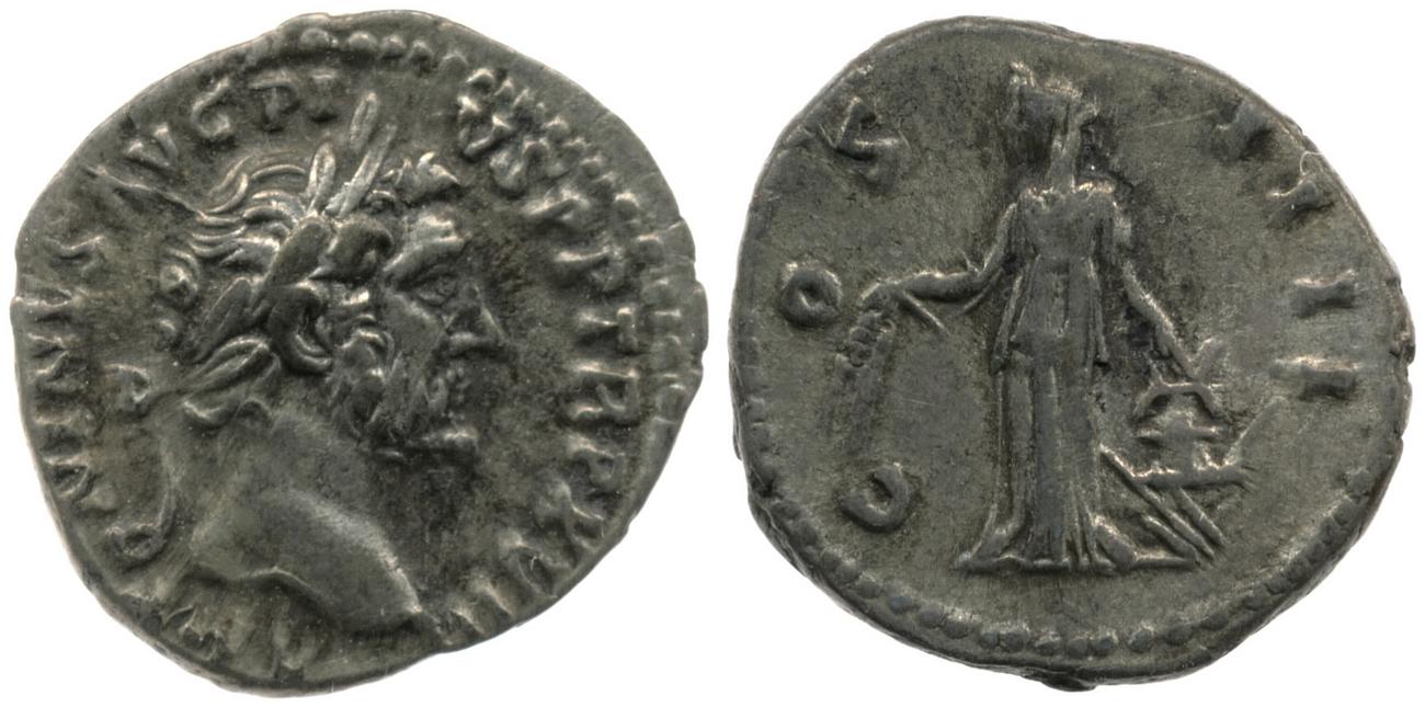RIC III Antoninus Pius 239, аверс, bm