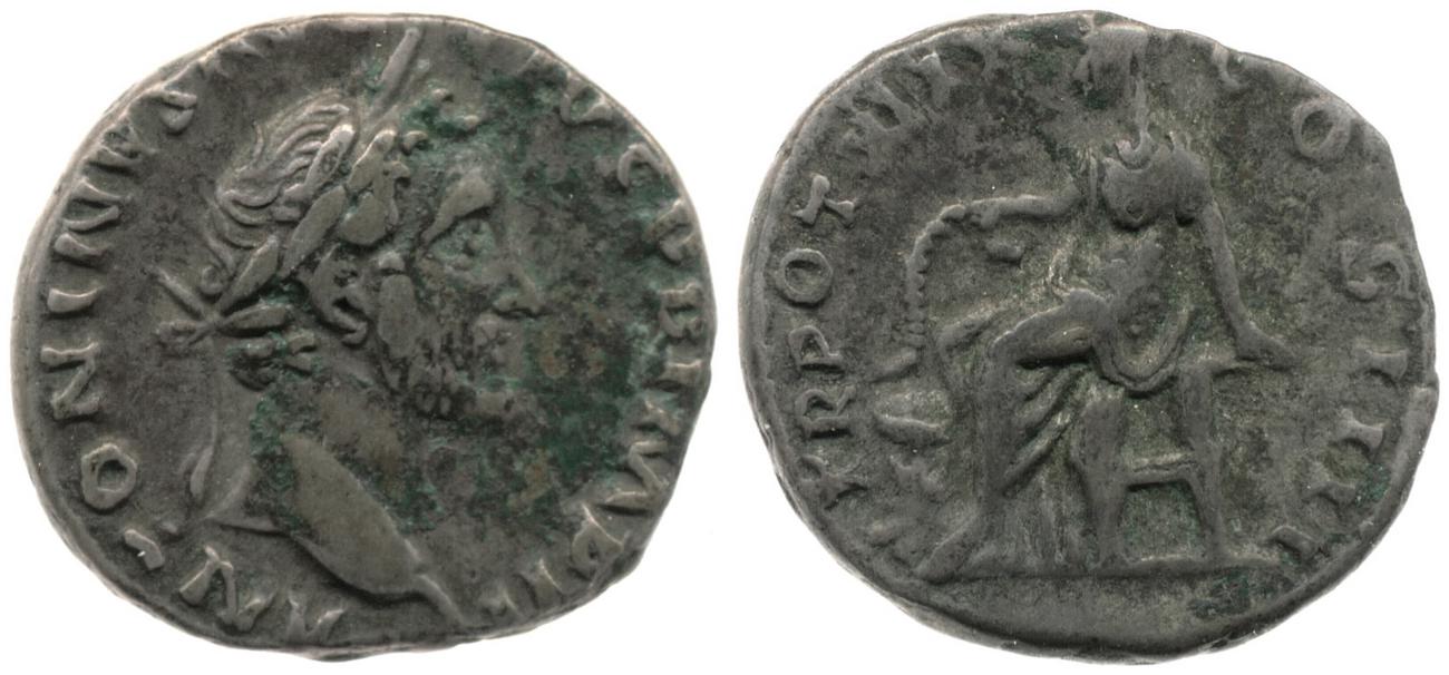 RIC III Antoninus Pius 254, аверс, bm