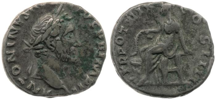 RIC III Antoninus Pius 254, реверс, bm