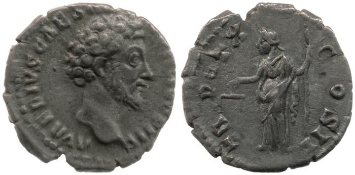 RIC III Antoninus Pius 466A, реверс, bm