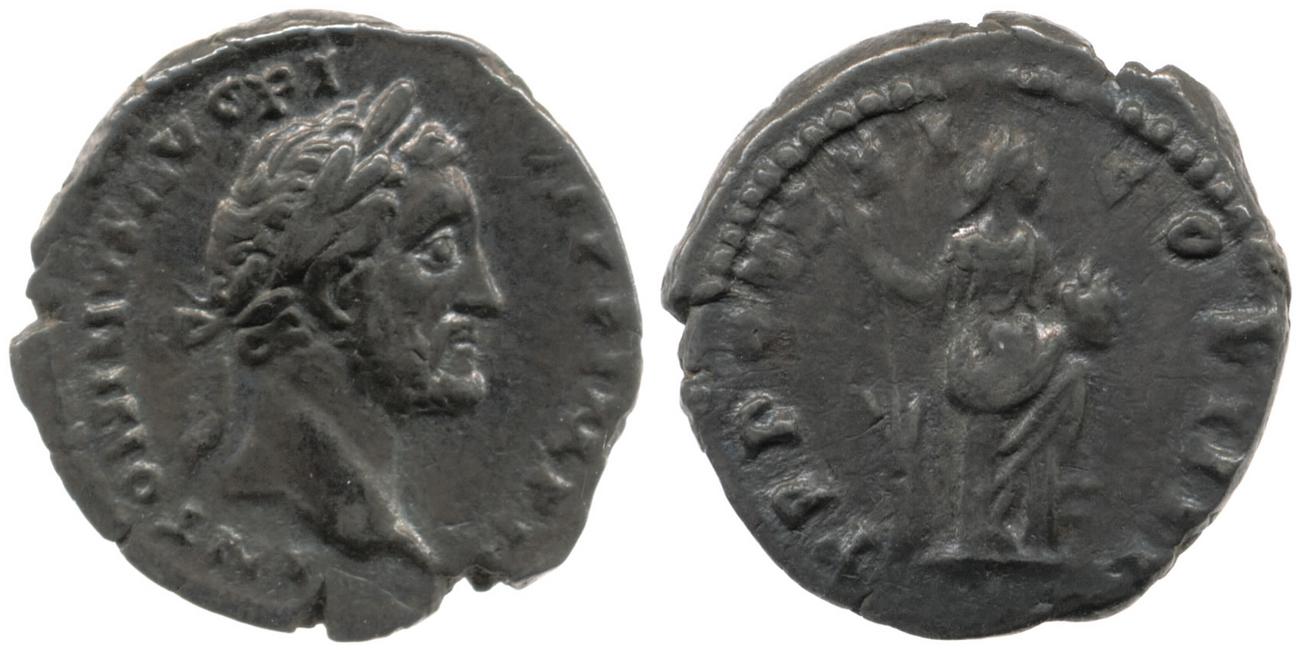 RIC III Antoninus Pius 275, аверс, bm