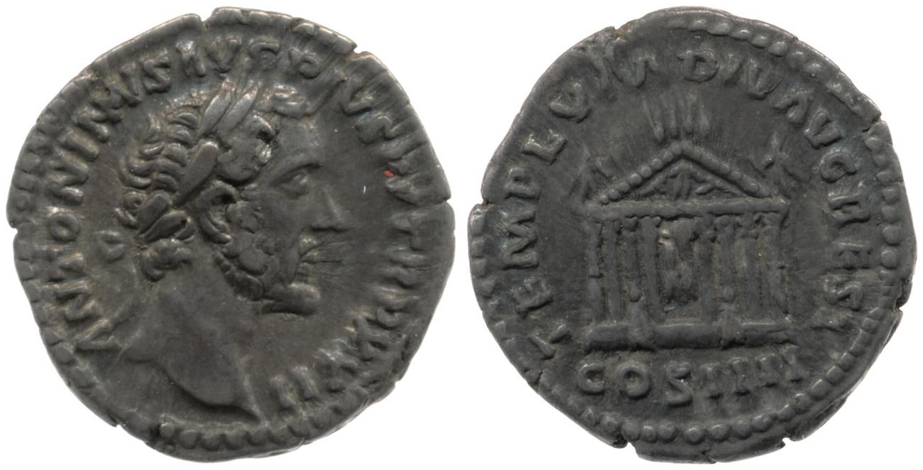 RIC III Antoninus Pius 290A, аверс, bm