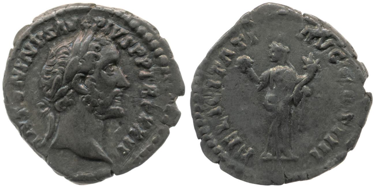 RIC III Antoninus Pius 299, аверс, bm