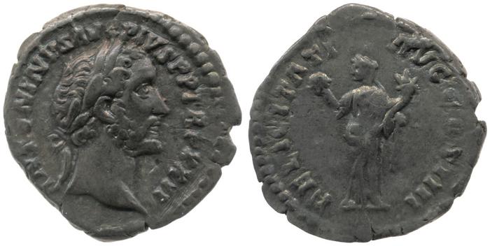 RIC III Antoninus Pius 299, реверс, bm