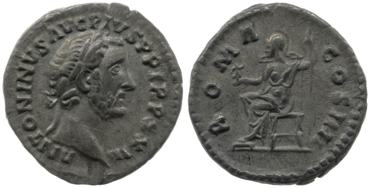 RIC III Antoninus Pius 303, аверс, bm