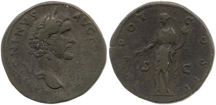 RIC III Antoninus Pius 549, реверс, bm