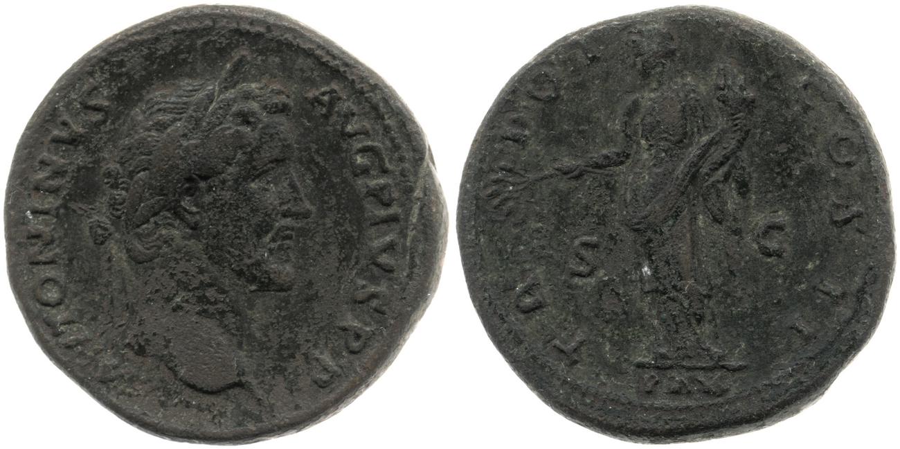 RIC III Antoninus Pius 549, аверс, bm