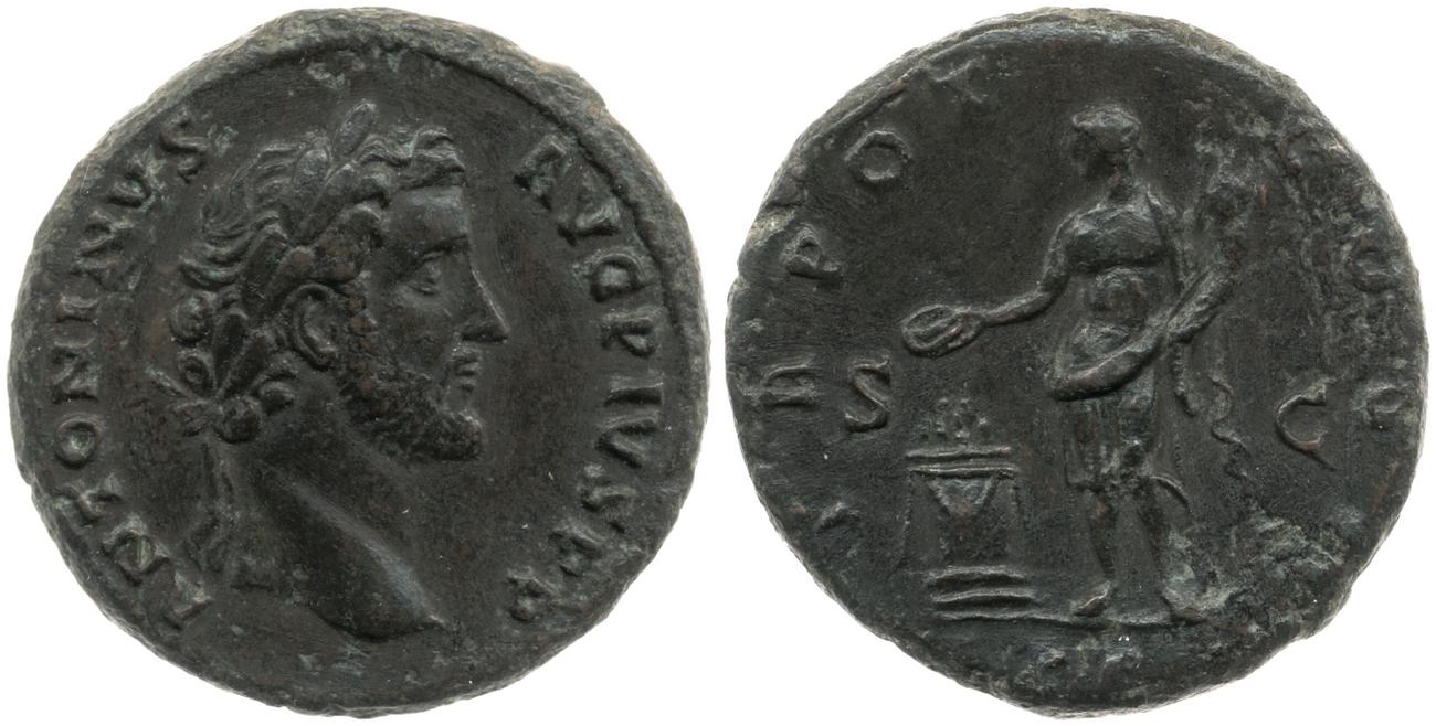 RIC III Antoninus Pius 568A, аверс, bm