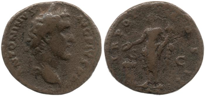 RIC III Antoninus Pius 568A, реверс, bm