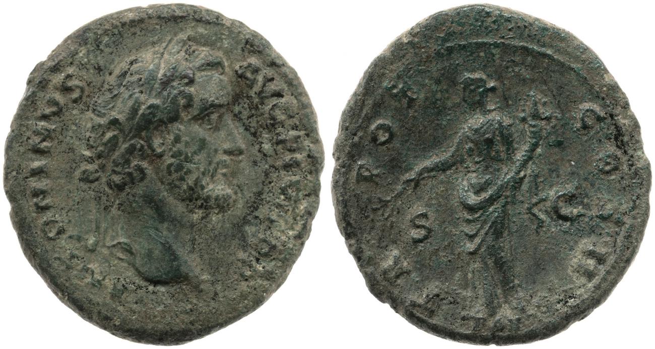 RIC III Antoninus Pius 569A, аверс, bm