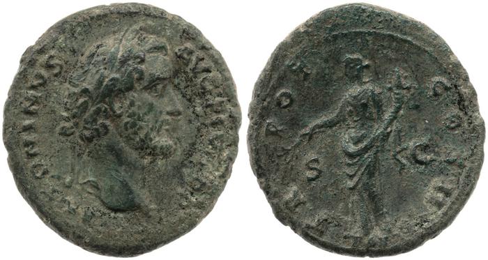 RIC III Antoninus Pius 569A, реверс, bm