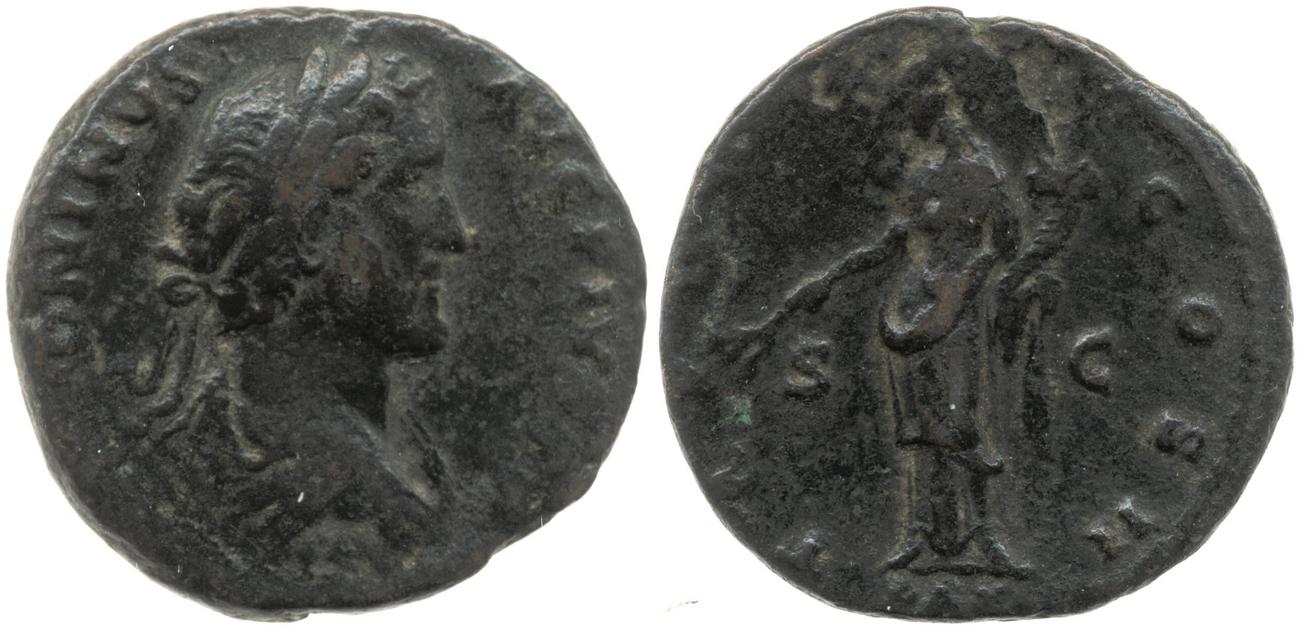 RIC III Antoninus Pius 569B, аверс, bm