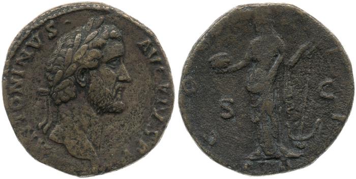 реверс RIC III Antoninus Pius 579