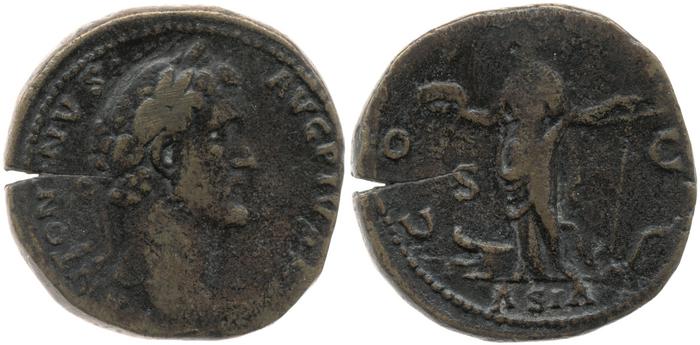 RIC III Antoninus Pius 579, реверс, bm