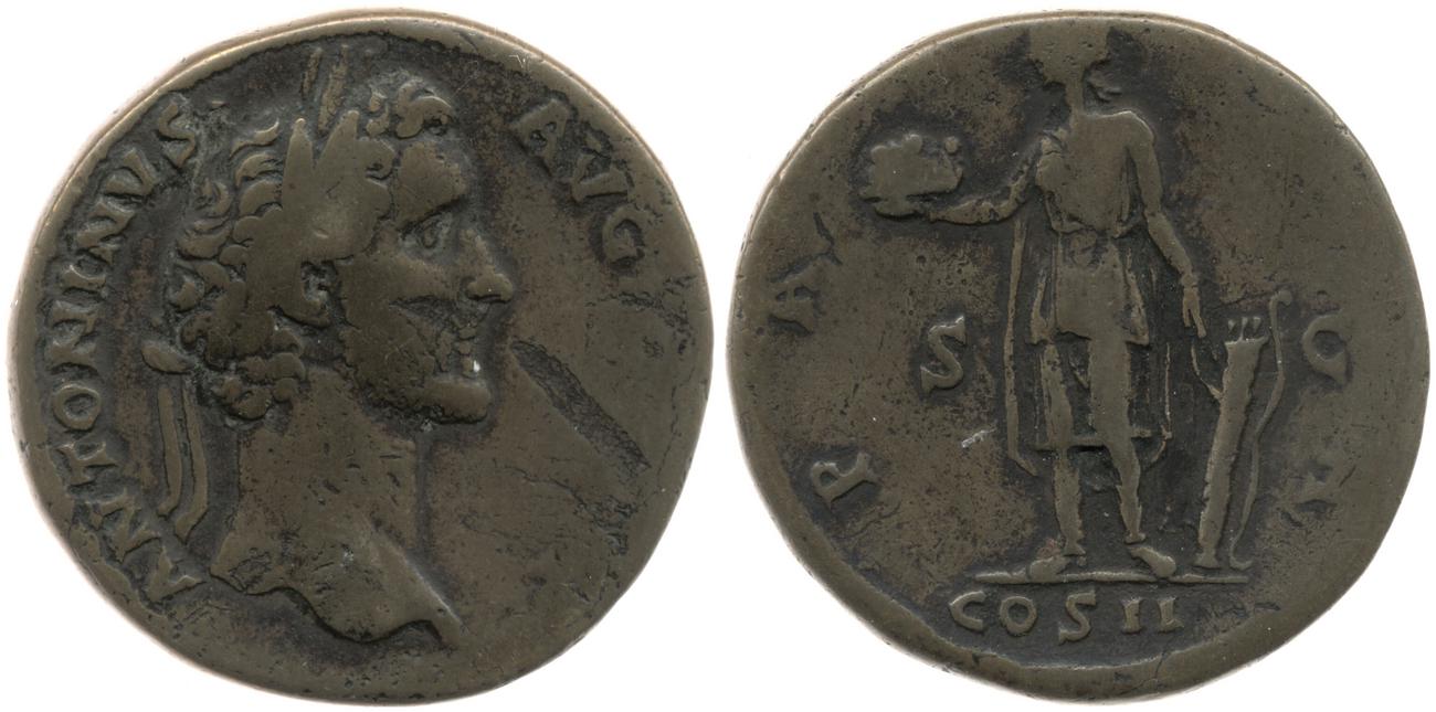 RIC III Antoninus Pius 586, аверс, bm