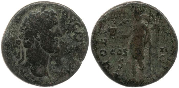 RIC III Antoninus Pius 587, реверс, bm