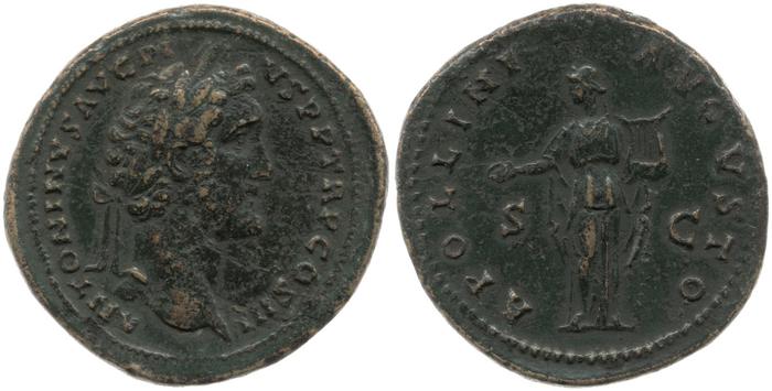 RIC III Antoninus Pius 598a, реверс, bm