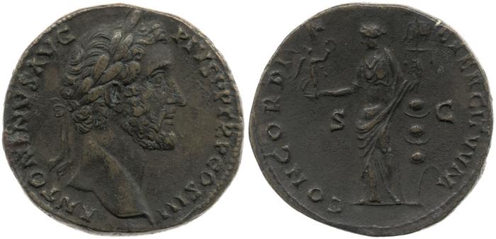 реверс RIC III Antoninus Pius 600a