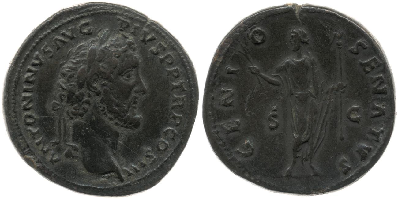 аверс RIC III Antoninus Pius 605a