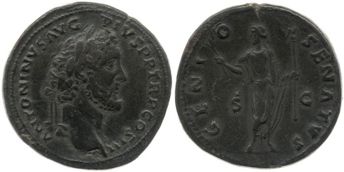 реверс RIC III Antoninus Pius 605a