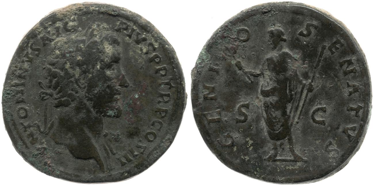 RIC III Antoninus Pius 605a, аверс, bm