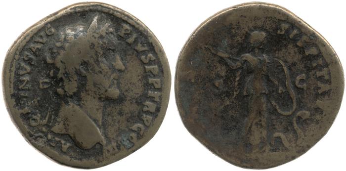 реверс RIC III Antoninus Pius 608