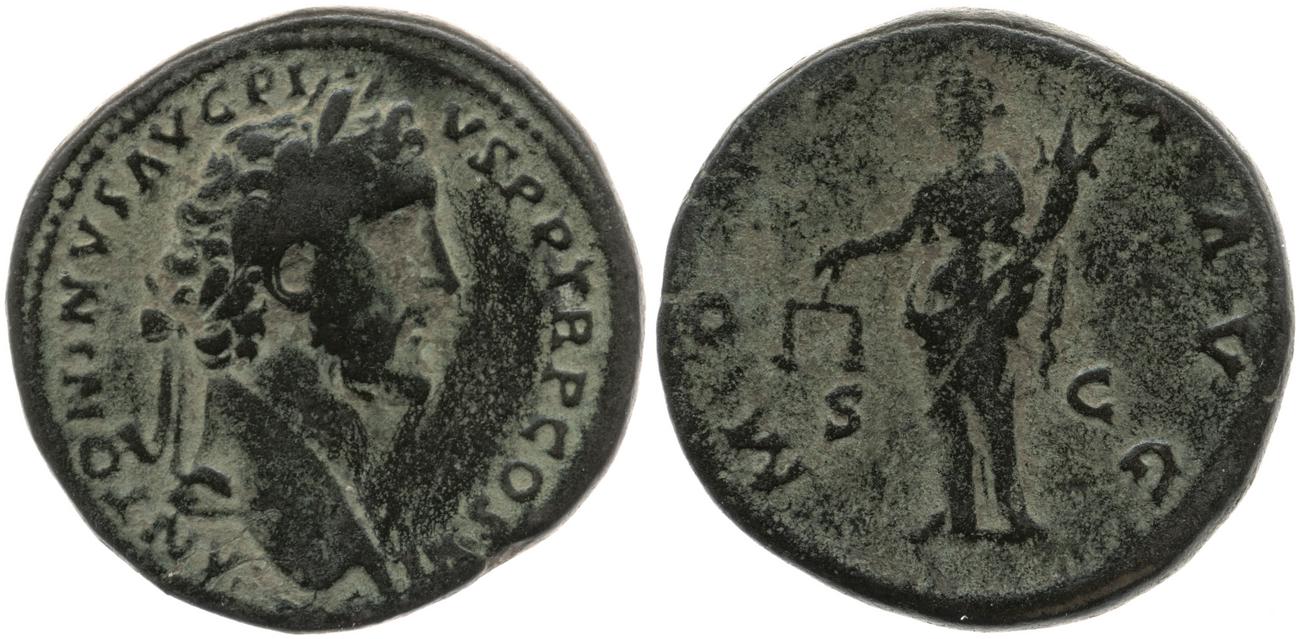 RIC III Antoninus Pius 610a, аверс, bm