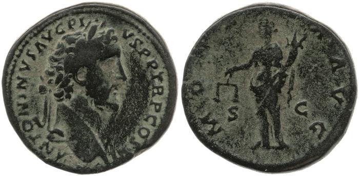 RIC III Antoninus Pius 610a, реверс, bm