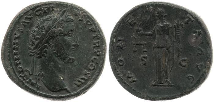 реверс RIC III Antoninus Pius 611