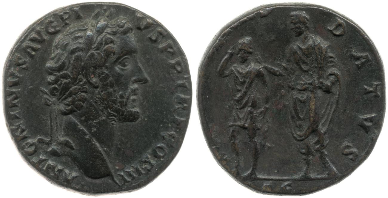 RIC III Antoninus Pius 619, аверс, bm